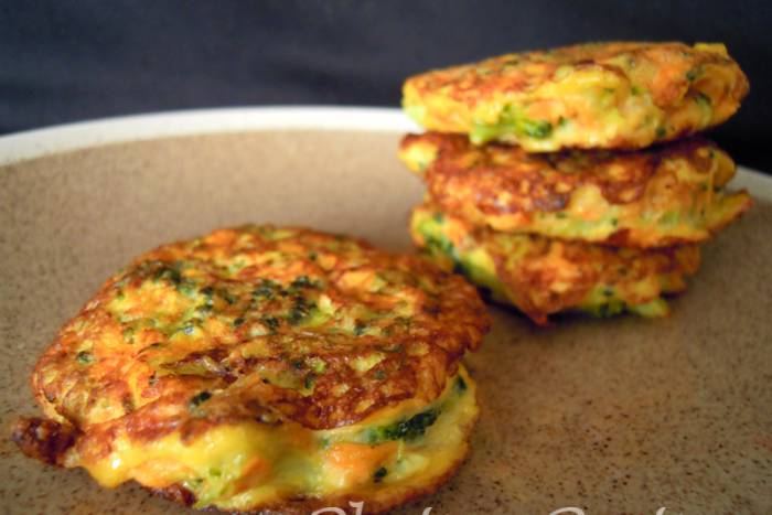 Tortitas de brócoli y zanahoria