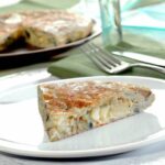 Tortilla con berenjenas y queso