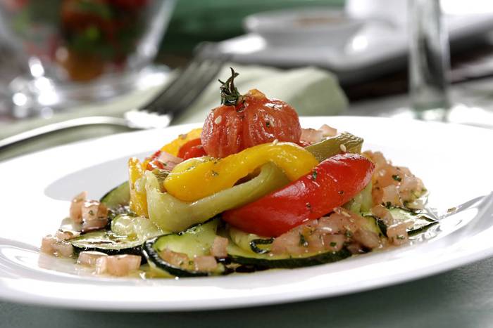 Ensalada de verduras asadas