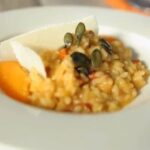 Risotto de calabaza y tomates secos