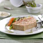 Pudin de salmón con espárragos