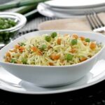 Arroz a la jardinera con azafrán