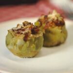 Alcachofas rellenas de jamón