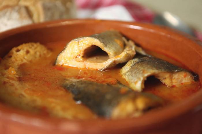 Sopa de trucha