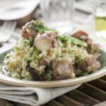 Arroz con lagarto ibérico