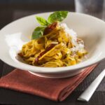Tallarines al pesto siciliano