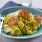 Risotto al salmón