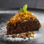 Tarta de zanahorias con mermelada de naranja