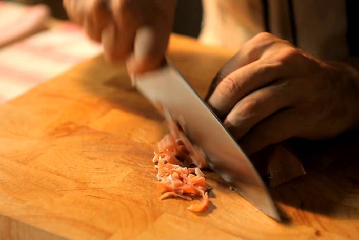 Con un toque de jamón