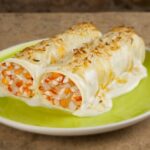 Canelones de pescado y marisco