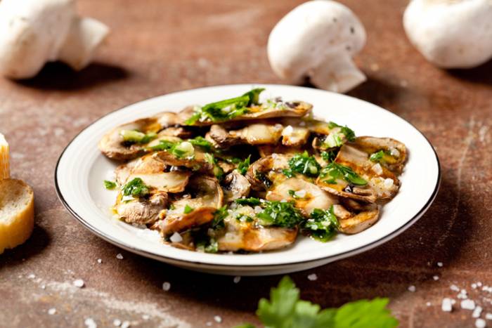 Champiñones a la plancha