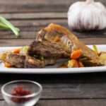 Chuletas de cordero con azafrán