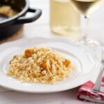 Arroz meloso de pollo asado