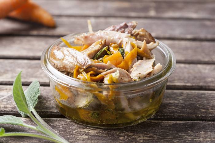 Pollo con verduras