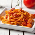 Tallarines a la amatriciana
