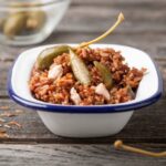 Ensalada de arroz y alcaparras