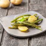 Judías con patatas al pesto