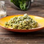 Arroz con espinacas