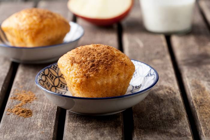 Muffin integral de manzana