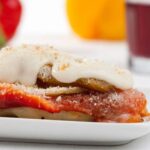 Lasaña de verduras con crema de queso