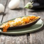 Berenjena rellena al horno