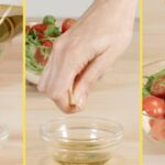 Ensalada caprese con búfala y tomates cherry
