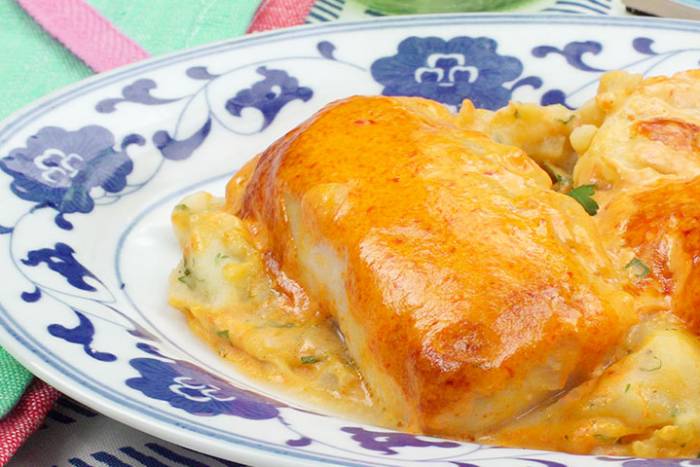 Merluza gratinada