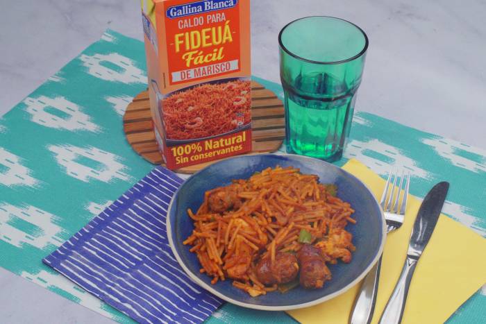 Fideuá de carne