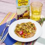 Arroz con pollo y verduras