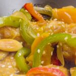 Pollo en salsa de almendras