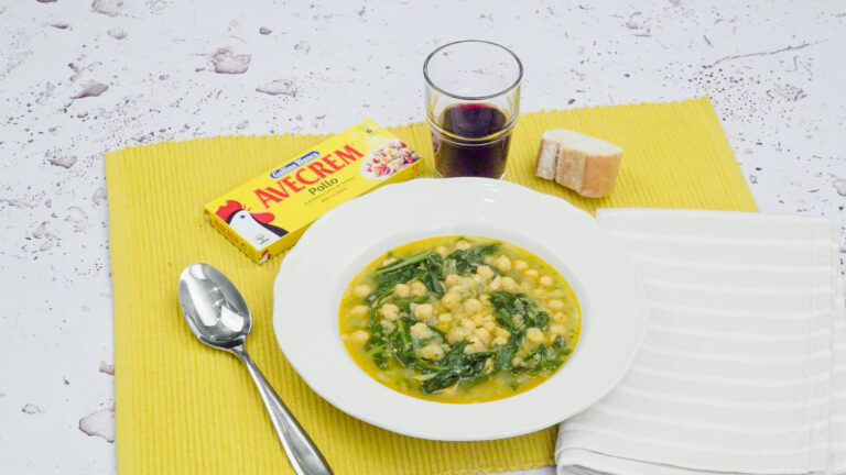 Potaje de garbanzos con acelgas