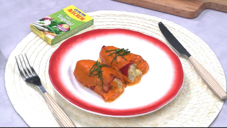 Pimientos del piquillo rellenos de bacalao y gambas