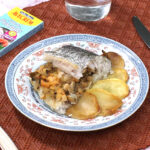 Merluza rellena con gambas