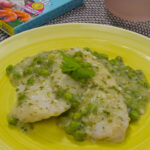 Merluza en salsa verde con guisantes