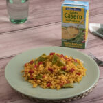 Arroz seco con verduras