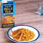 Arroz a banda con calamares y gambas
