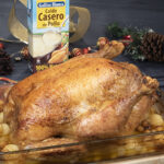 Capón relleno al horno