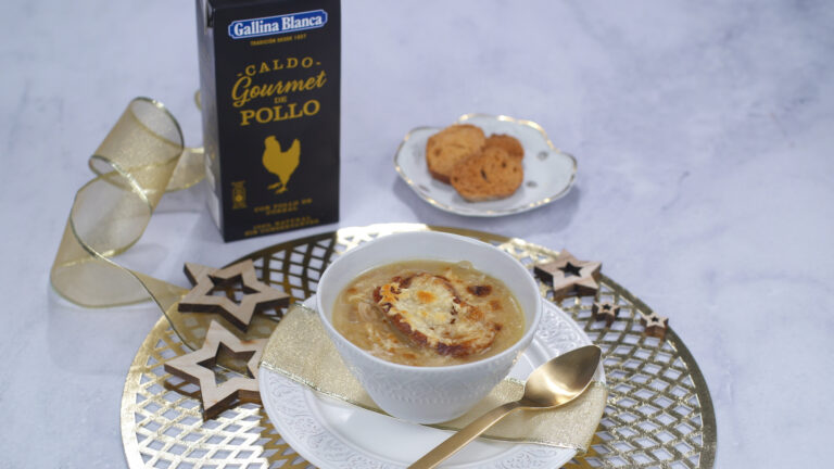 Sopa de cebolla con queso