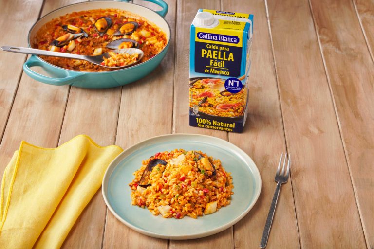 Arroz con sepia y mejillones