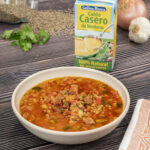 Lentejas con verduras y chorizo
