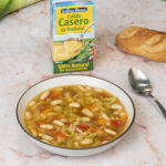 Guiso de alubias blancas con verduras