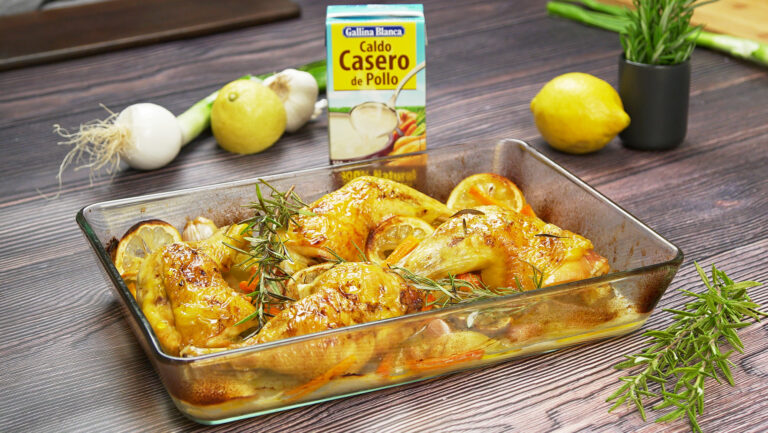 Pollo al romero y limón