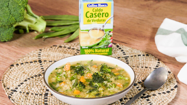 Sopa de quinoa