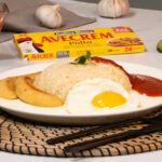 Arroz a la cubana con plátano