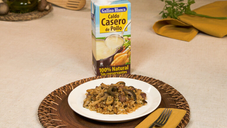 Arroz con setas