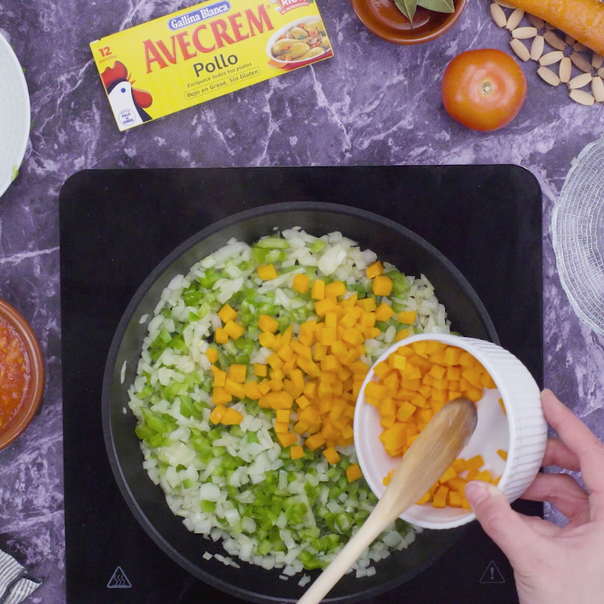 Preparación del sofrito base