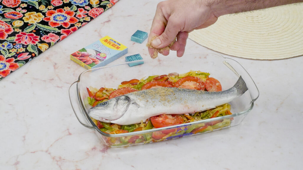 Preparación de la bandeja y precalentamiento