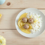 Albóndigas con salsa de limón