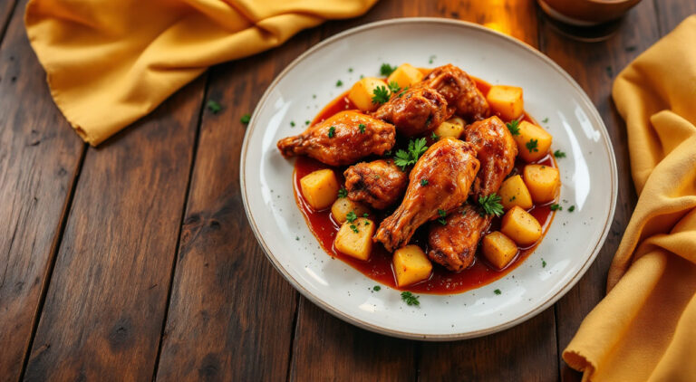 Alitas en salsa