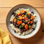 Alubias negras con arroz